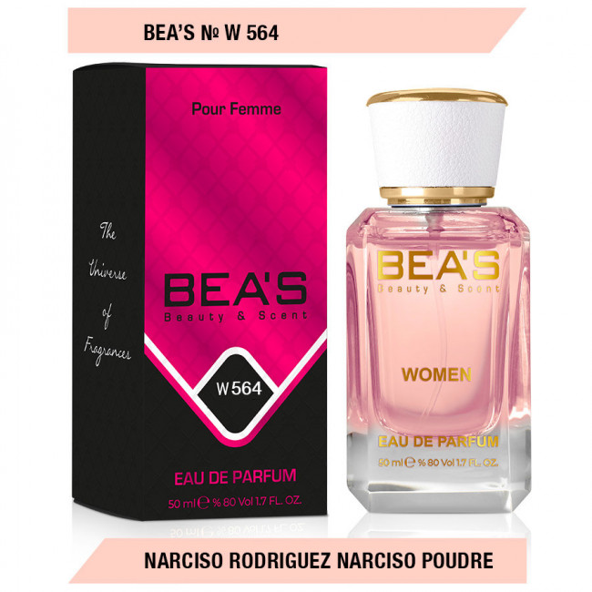 Парфюм Beas Narciso Rodriguez Narciso Poudre (PINK) 50 ml for women арт. W 564 Парфюм Beas Narciso Rodriguez Narciso Poudre (PINK) 50 ml for women арт. W 564