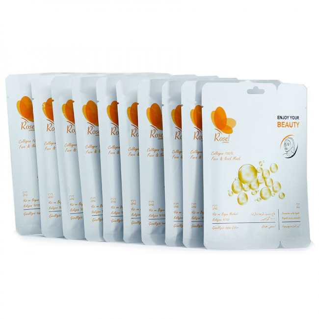 Маски для лица Rosel Cosmetics Face Mask Collagen 100%