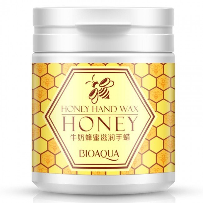 Парафиновая маска-пленка для рук BIOAQUA Honey Hand Wax Mask  (170г.)  2751