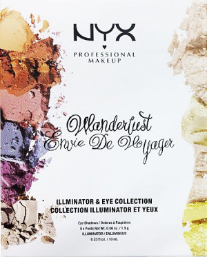 Тени + Хайлайтер NYX  "Wanderlust Envie De Hoyager"