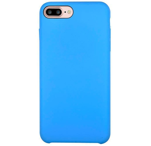 Голубой силиконовый чехол-накладка для iPhone 7/8 Plus Devia Successor