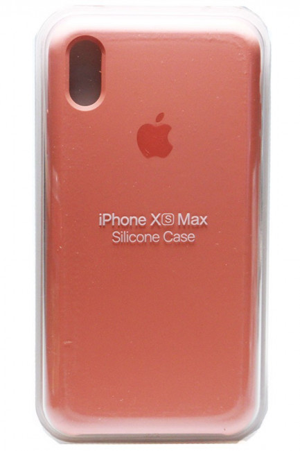 Силиконовый чехол для iPhone XS Max коралловый