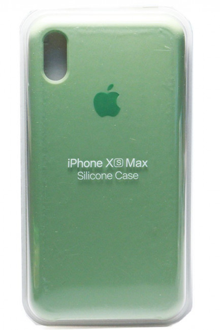 Силиконовый чехол для iPhone XS Max мятный