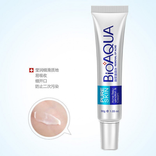 Крем от прыщей и акне BioAqua pure skin 30г (0719)