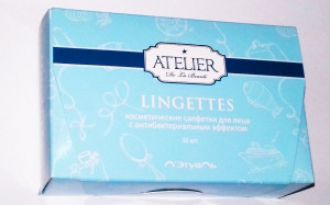 Косметические салфетки для лица Atelier с антибактериальным эффектом(30шт)
