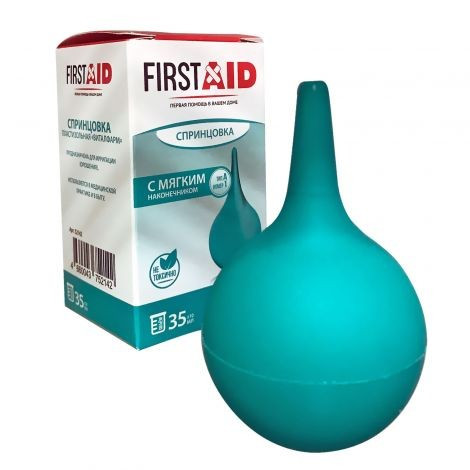 First Aid спринцовка пластизольная А1 35 ml First Aid спринцовка пластизольная А1 35 ml