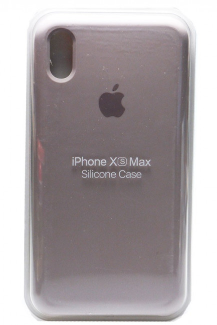 Силиконовый чехол для iPhone XS Max серебристый