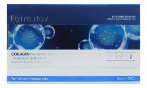 Филлер для волос с коллагеном FarmStay Collagen Water Full Moist Treatment Hair Filler 10*13 ml Филлер для волос с коллагеном FarmStay Collagen Water Full Moist Treatment Hair Filler 10*13 ml