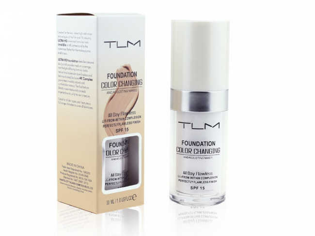 Тональная основа-флюид TLM FOUNDATION COLOR СHANGING, (ФЛЮИД), SPF 15, 30 ML