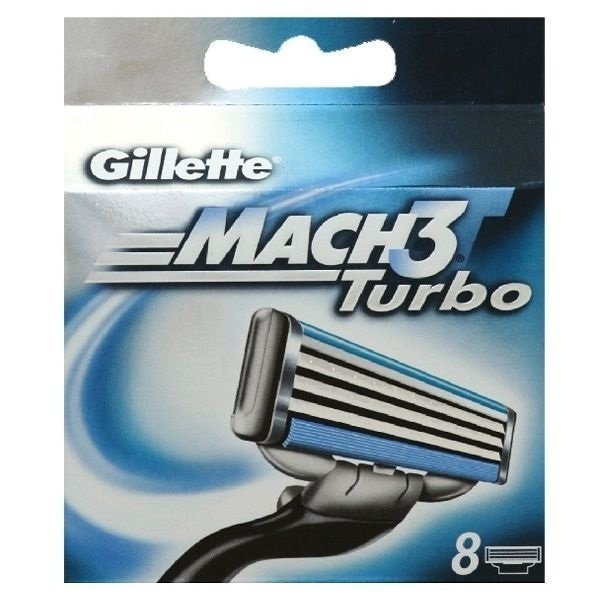Лезвия для бритья Mach3 turbo (8шт.)