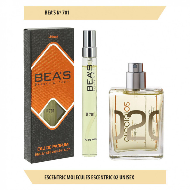 Компактный парфюм Beas U 701 Escentric 02 Molecules unisex 10 ml Компактный парфюм Beas U 701 Escentric 02 Molecules unisex 10 ml