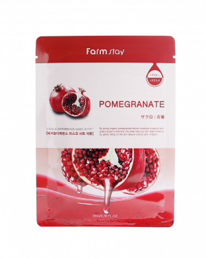 Тканевая маска для лица с экстрактом граната FarmStay Pomegranate Visible Difference Mask Sheet 23 ml Тканевая маска для лица с экстрактом граната FarmStay Pomegranate Visible Difference Mask Sheet 23 ml