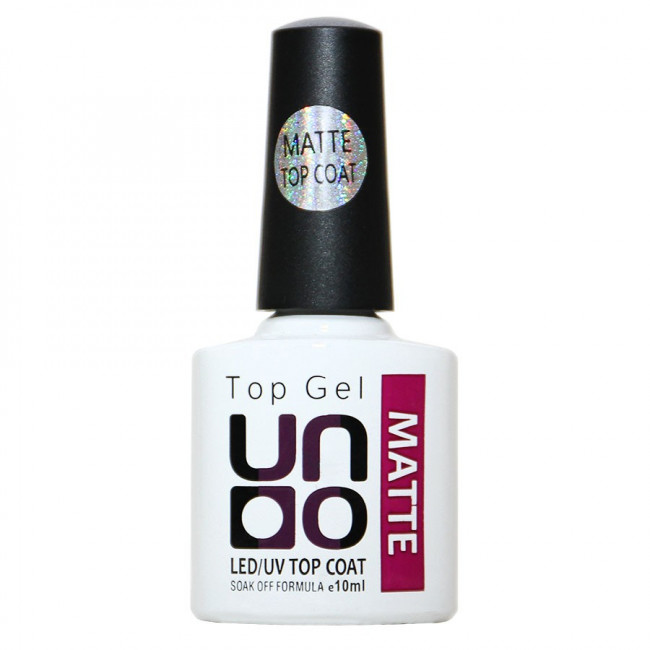 Верхнее покрытие UNO Matte LED/UV top coat (без липкого слоя с матовым эффектом), 10ml