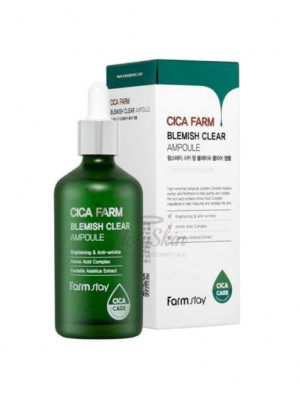 Высокоактивная ампульная эссенция против несовершенств кожи FarmStay Cica Farm Blemish Clear Ampoule 100 ml Высокоактивная ампульная эссенция против несовершенств кожи FarmStay Cica Farm Blemish Clear Ampoule 100 ml