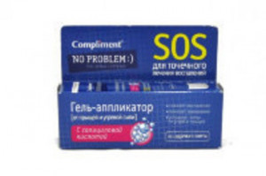 Гель-аппликатор Compliment "SOS" От прыщей и угревой сыпи.С салициловой кислотой 25мл