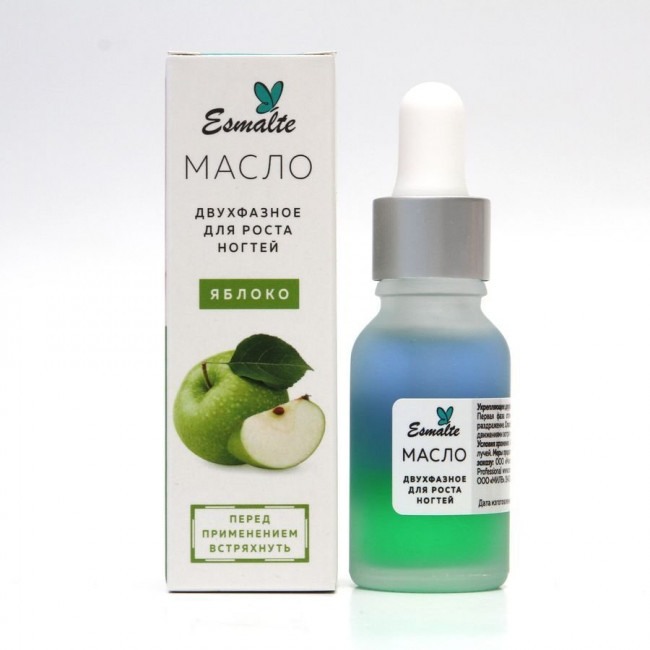 Двухфазное укрепляющее масло для ногтей Esmalte 15 ml. Яблоко Двухфазное укрепляющее масло для ногтей Esmalte 15 ml. Яблоко