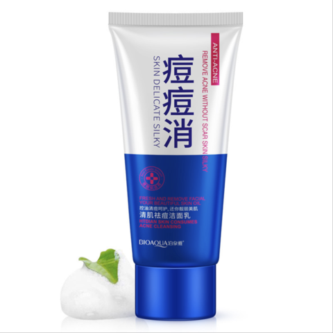 Пенка для умывания Анти-Акне BioAqua (100 гр.) 7633 Пенка для умывания Анти-Акне BioAqua (100 гр.) 7633