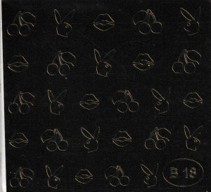 Наклейка для ногтей Esmalte B18