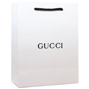 Подарочный пакет Gucci 23x17 см (белый) Подарочный пакет Gucci 23x17 см (белый)