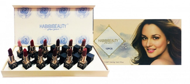 Подарочный набор помад "Habibibeaty" 12*3.8g
