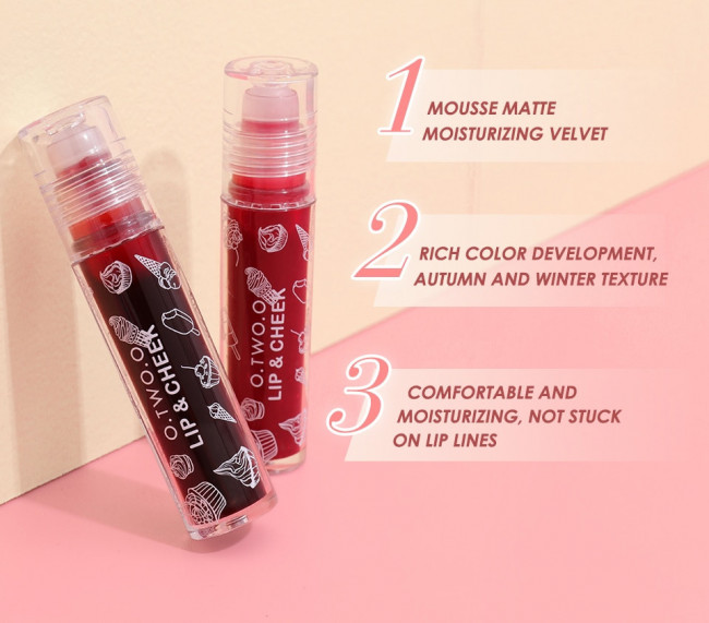 Тинт для губ 2 в 1 O.TWO.O арт. YJ005-02 №3 (Together Is Better) 6.5 g. Тинт для губ 2 в 1 O.TWO.O арт. YJ005-02 №3 (Together Is Better) 6.5 g.