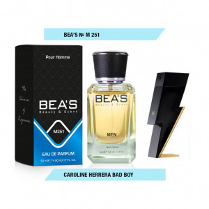 Парфюм Beas Carolina Herrera Bad Boy for men 50 ml арт. M 251 Парфюм Beas Carolina Herrera Bad Boy for men 50 ml арт. M 251