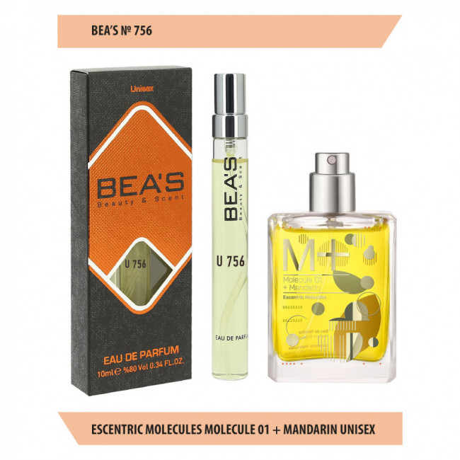 Компактный парфюм Beas U 756 Escentric Molecules Molecule 01 + Mandarin unisex 10 ml Компактный парфюм Beas U 756 Escentric Molecules Molecule 01 + Mandarin unisex 10 ml