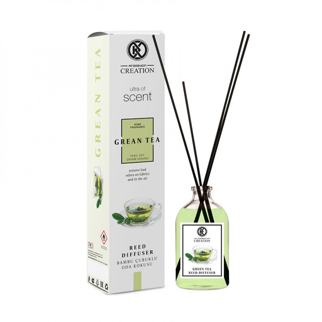 Аромадиффузор с палочками Kreasyon Reed Diffuser Green Tea 115 ml