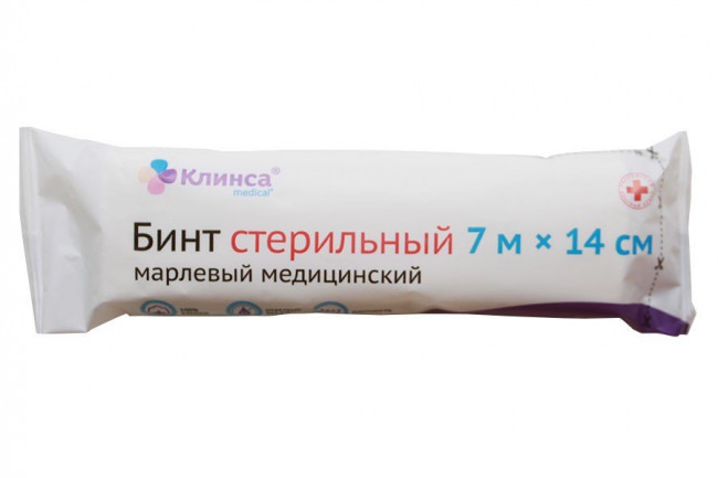 Бинт марлевый Клинса 7м х 14 см