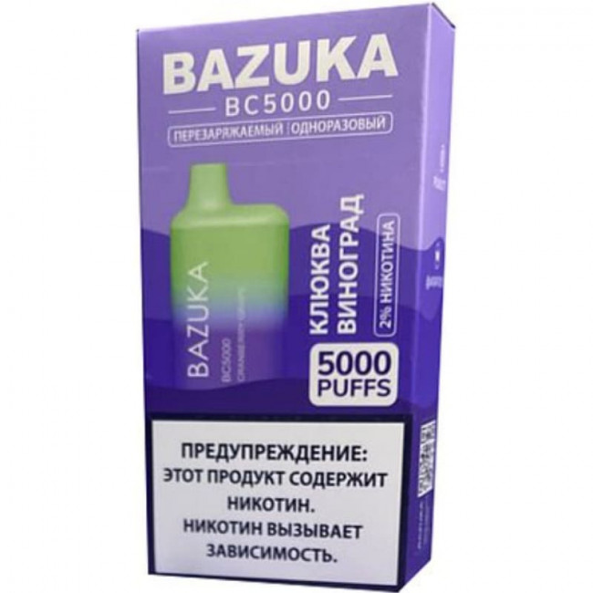 Эл. сиг.  Bazuka Strawberry Mango — Клубника и Манго 2%, 5000 Тяг