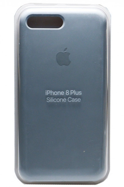 Силиконовый чехол для iPhone 7/8 Plus серо-синий