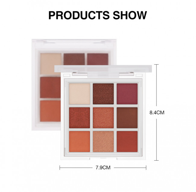 Тени для век 9 цветов O.TWO.O арт. YJ001 №01 10 g. Тени для век 9 цветов O.TWO.O арт. YJ001 №01 10 g.