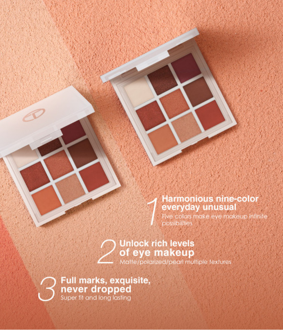 Тени для век 9 цветов O.TWO.O арт. YJ001 №01 10 g. Тени для век 9 цветов O.TWO.O арт. YJ001 №01 10 g.