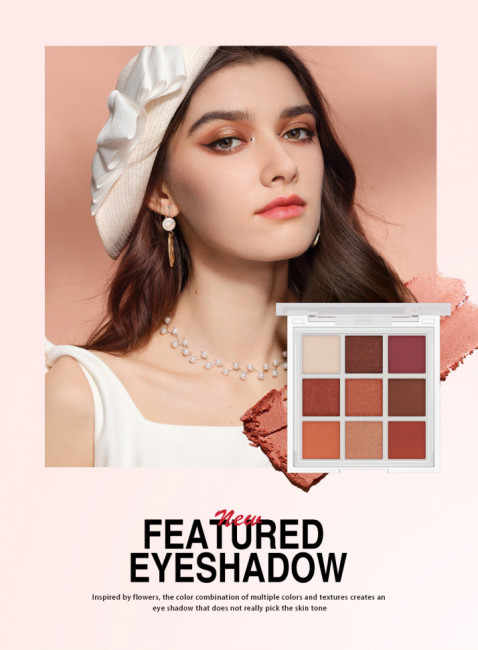 Тени для век 9 цветов O.TWO.O арт. YJ001 №02 10 g. Тени для век 9 цветов O.TWO.O арт. YJ001 №02 10 g.