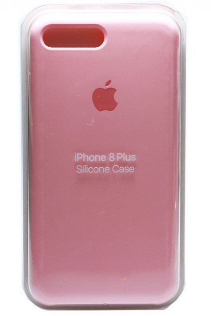 Силиконовый чехол для iPhone 7/8 Plus темно-розовый
