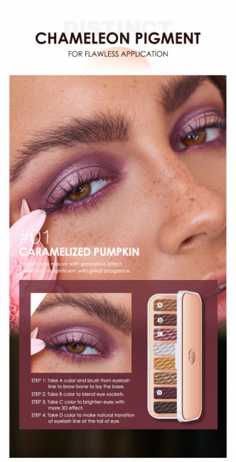 Палитра теней для век 8 цветов O.TWO.O арт. SC021 #01 10 g. Палитра теней для век 8 цветов O.TWO.O арт. SC021 #01 10 g.