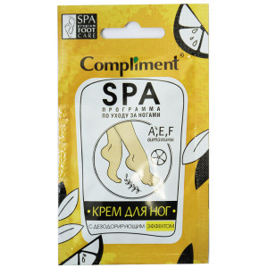 Compliment Крем для ног с дезодорирующим эффектом, 7 ml