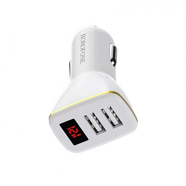 Автомобильное зарядное устройство Borofone BZ11 с дисплеем USB 2.4A