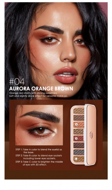 Палитра теней для век 8 цветов O.TWO.O арт. SC021 #04 10 g. Палитра теней для век 8 цветов O.TWO.O арт. SC021 #04 10 g.