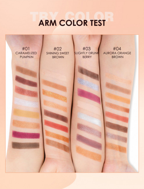 Палитра теней для век 8 цветов O.TWO.O арт. SC021 #04 10 g. Палитра теней для век 8 цветов O.TWO.O арт. SC021 #04 10 g.