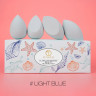 Набор спонжей O.TWO.O Flawless Memory Beauty Blendes Set 4 шт. (Голубой)