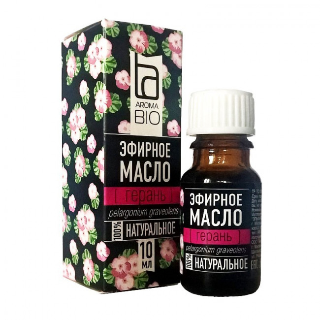 Косметическое масло Aroma BIO "Герань" 10мл