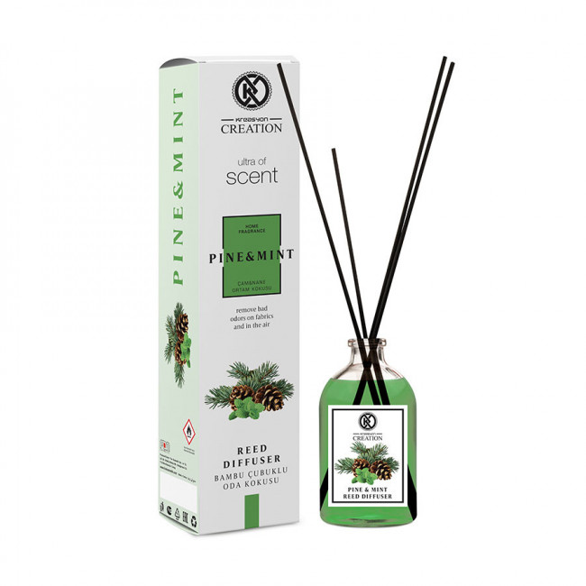 Аромадиффузор с палочками Kreasyon Reed Diffuser Pine&Mint 115 ml