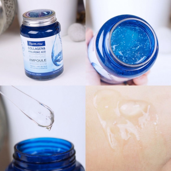 FarmStay Collagen Hyaluronic Acid All-In-One Ampoule Ампульная сыворотка с гиалуроновой кислотой  FarmStay Collagen Hyaluronic Acid All-In-One Ampoule 250 гр