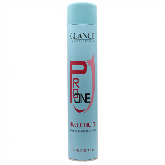 Лак для волос Glance Professional Pro One Сверхсильная фиксация 750 ml