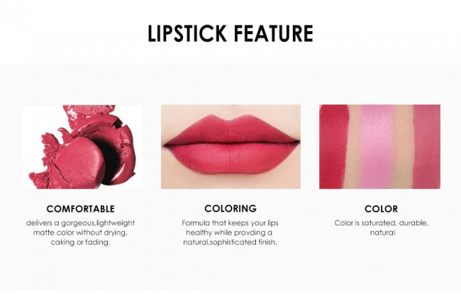 Матовая губная помада O.TWO.O арт. 6058 3.5 g.