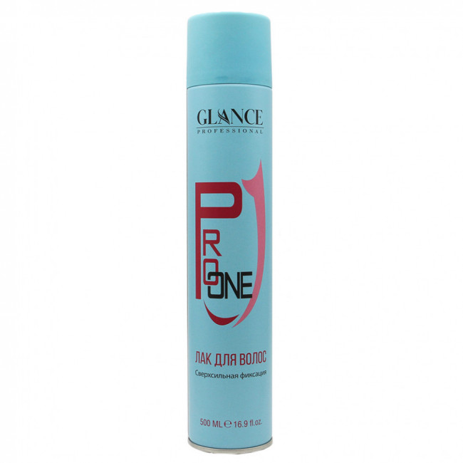 Лак для волос Glance Professional Pro One Сверхсильная фиксация 500 ml Лак для волос Glance Professional Pro One Сверхсильная фиксация 500 ml